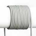 Harmaa 3x0,75mm² tekstiilikaapeli metrittäin.
