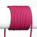 Fuksia 3x0,75mm² tekstiilikaapeli metrittäin.