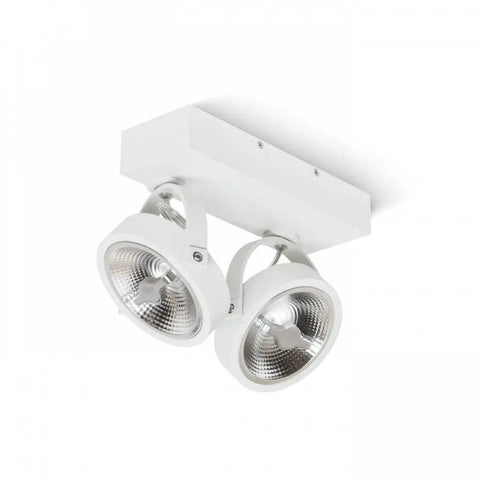 KELLY LED II seinä- ja kattovalaisin valkoinen 230V LED 2x12W 24° 3000K - Nordic Lumen