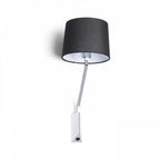 SHARP seinävalaisin – tekstiilivarjostin, E27-kanta - Nordic Lumen