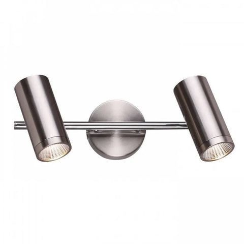 BOGARD II seinävalaisin matta nikkeli, 2x5W LED