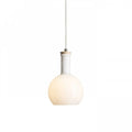 PULIRE RD riippuvalaisin, opaalilasi, puu, kromi, E14, 6W - Nordic Lumen