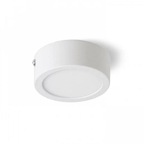 Valkoinen pinta-asennettava LED-kattovalaisin – Ohut, pyöreä valkoinen LED-valaisin, moderni ja minimalistinen muotoilu.