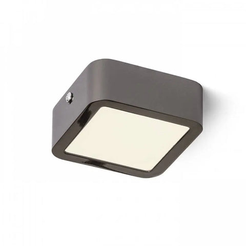 Musta kromi neliönmuotoinen HUE SQ 9 LED-kattovalaisin – Tyylikäs musta kromi viimeistelty LED-kattovalaisin, neliönmuotoinen ja moderni valinta.