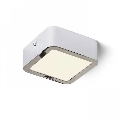 Kromi neliönmuotoinen HUE SQ 9 LED-kattovalaisin – Kiiltävä kromi viimeistelty LED-kattovalaisin, ohut ja minimalistinen muotoilu energiatehokkaaseen valaistukseen.