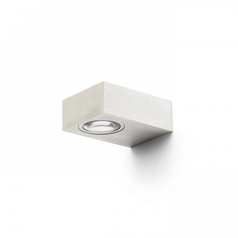 KORSO I seinävalaisin harjatulla alumiinipinnalla, LED 5W, 230V, ulko- ja sisäkäyttöön sopiva.