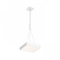 LARISA SQ 30 LED-riippuvalaisin valkoisena, asennettuna.