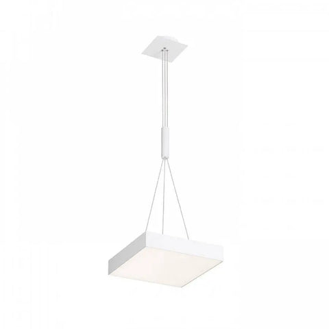 LARISA SQ 30 LED-riippuvalaisin valkoisena, asennettuna.