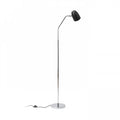 PRAGMA FLOOR lattiavalaisin, musta/kromi, E27 - Nordic Lumen