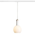 PULIRE RD 1-vaihekiskolle, opaalilasi, puu, E14, 6W - Nordic Lumen