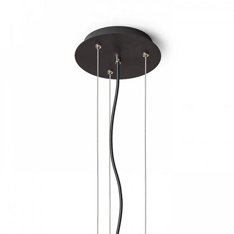 Musta MEZZO 46/60 ripustussetti, moderni ja minimalistinen muotoilu, 120 cm korkeus.