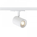 Tyylikäs CADENZA valkoinen kiskovalaisin himmennettävällä LED GU10 10W lampulla, kirkas ja kohdennettu valo.