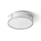 GRANDE LED 25 kattovalaisin kromikehyksellä ja opaalilasilla, moderni ja pyöreä muotoilu, soveltuu kosteisiin tiloihin.
