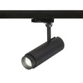 FOCUS 12 musta LED-valaisin 3-vaihekiskoon, himmennettävä.