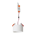 Valkoinen Eco PLA MARENGA RD3 60 upotettu LED-valaisin, liitos ja muuntaja – LED-valaisin, jossa mukana muuntaja ja liitoselementit.