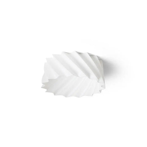 Valkoinen 3D-tulostettu LED-valaisin MARENGA RW2, koristeltu varjostin
