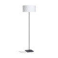 CORTINA/JAKARANDA lattia valkoinen/musta tekstiili/metalli 230V LED E27 15W – valmistajan tuotekuva (R14071)