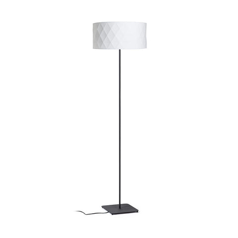CORTINA/JAKARANDA lattia valkoinen/musta tekstiili/metalli 230V LED E27 15W – valmistajan tuotekuva (R14071)