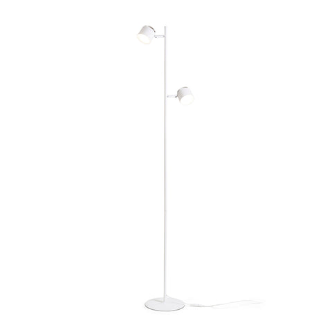 NOVA II lattia valkoinen kromi/valkoinen akryyli 230V LED 2x3.5W 3000K – valmistajan tuotekuva (R14276)