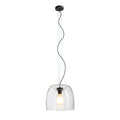 ORLANDO 35 riippuvalaisin kirkas lasi/musta 230V LED E27 24W – valmistajan tuotekuva (R14395)