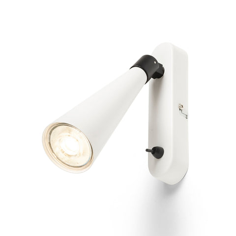 ALEXIS seinä valkoinen/musta 230V LED GU10 5W – valmistajan tuotekuva (R14465)