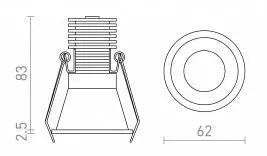 OWEN DIMM Upotettava Valaisin – Valkoinen/Musta, LED 7W, IP54 - Nordic Lumen