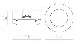 IP-BOX-kotelon tekninen piirros, IP65-suojaus.