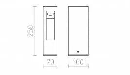 TREEZA LED 25 ulkopollari, 7W, IP54 - Nordic Lumen