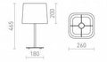PERTH pöytävalaisin 230V LED E27 11W - Nordic Lumen