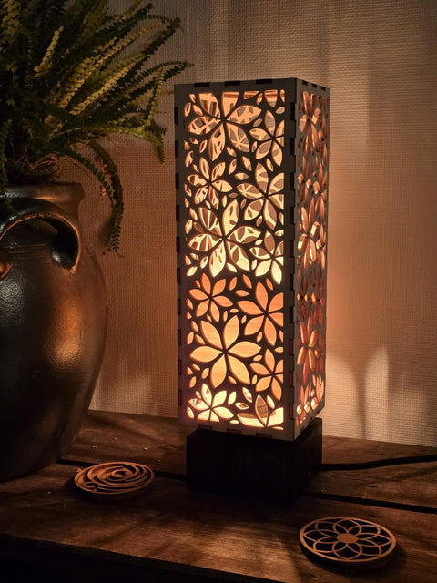 Nordland Design Lily -pöytävalaisin, vaaleanruskea, kuitukangas – tuotegallerian kuva 4