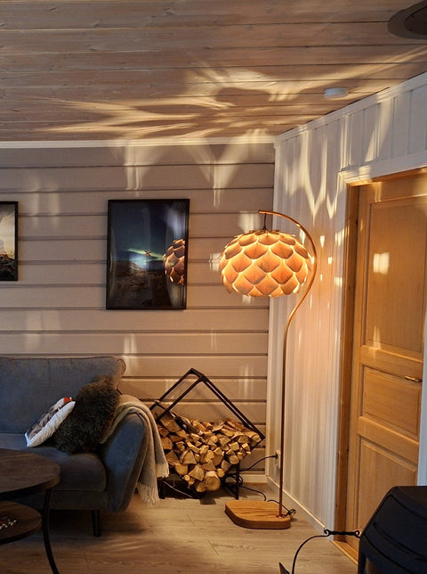 Nordland Design Isabella -lattiavalaisin, kullanruskea – tuotegallerian kuva 3